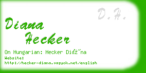 diana hecker business card